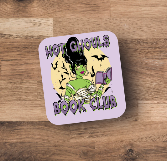 Hot Ghouls Book Club Coaster - ONE Coaster