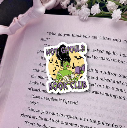 Hot Ghouls Book Club Star Sparkle Sticker