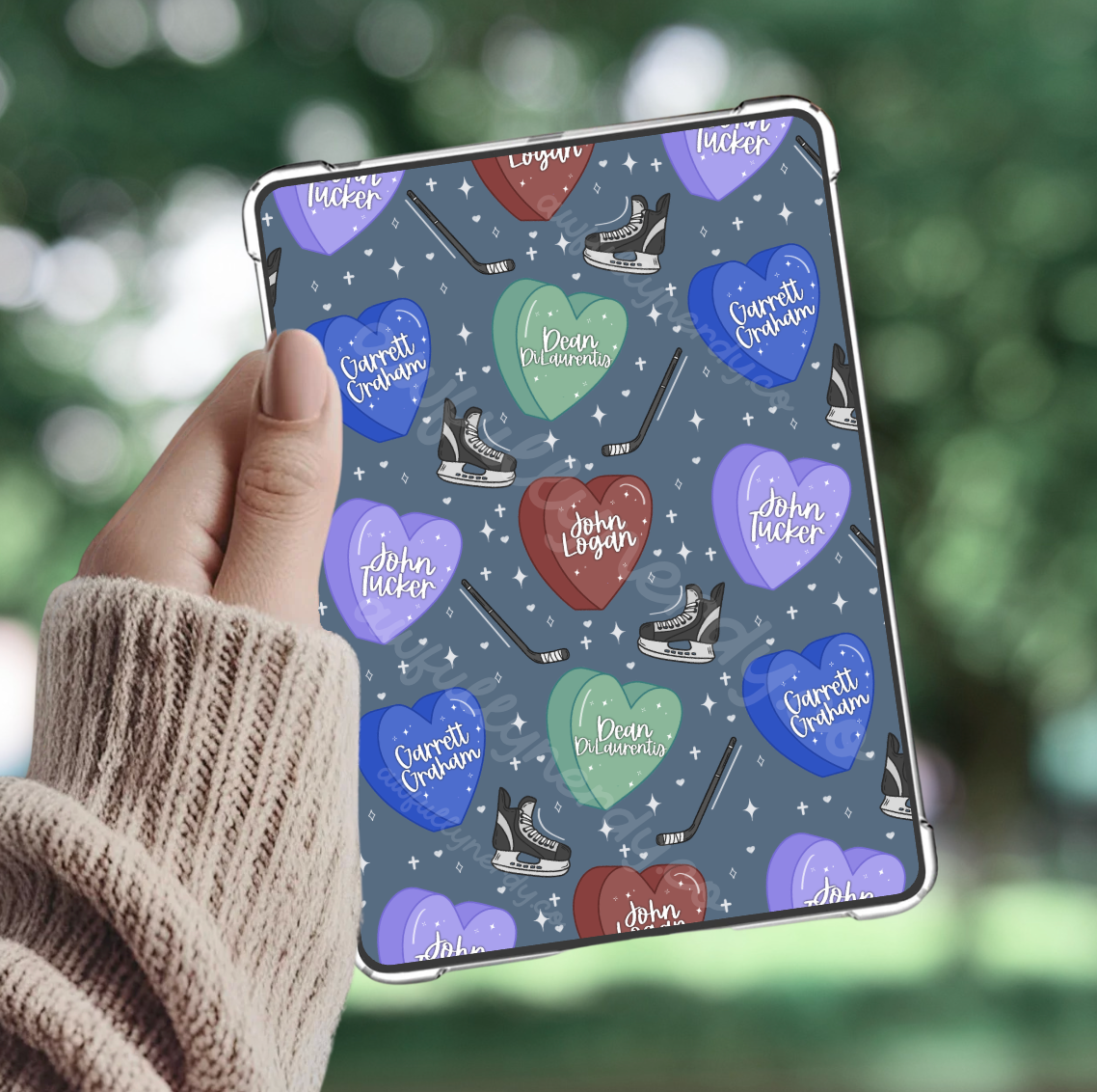 Off Campus Hearts Kindle Insert - Three Sizes - Optional Lamination
