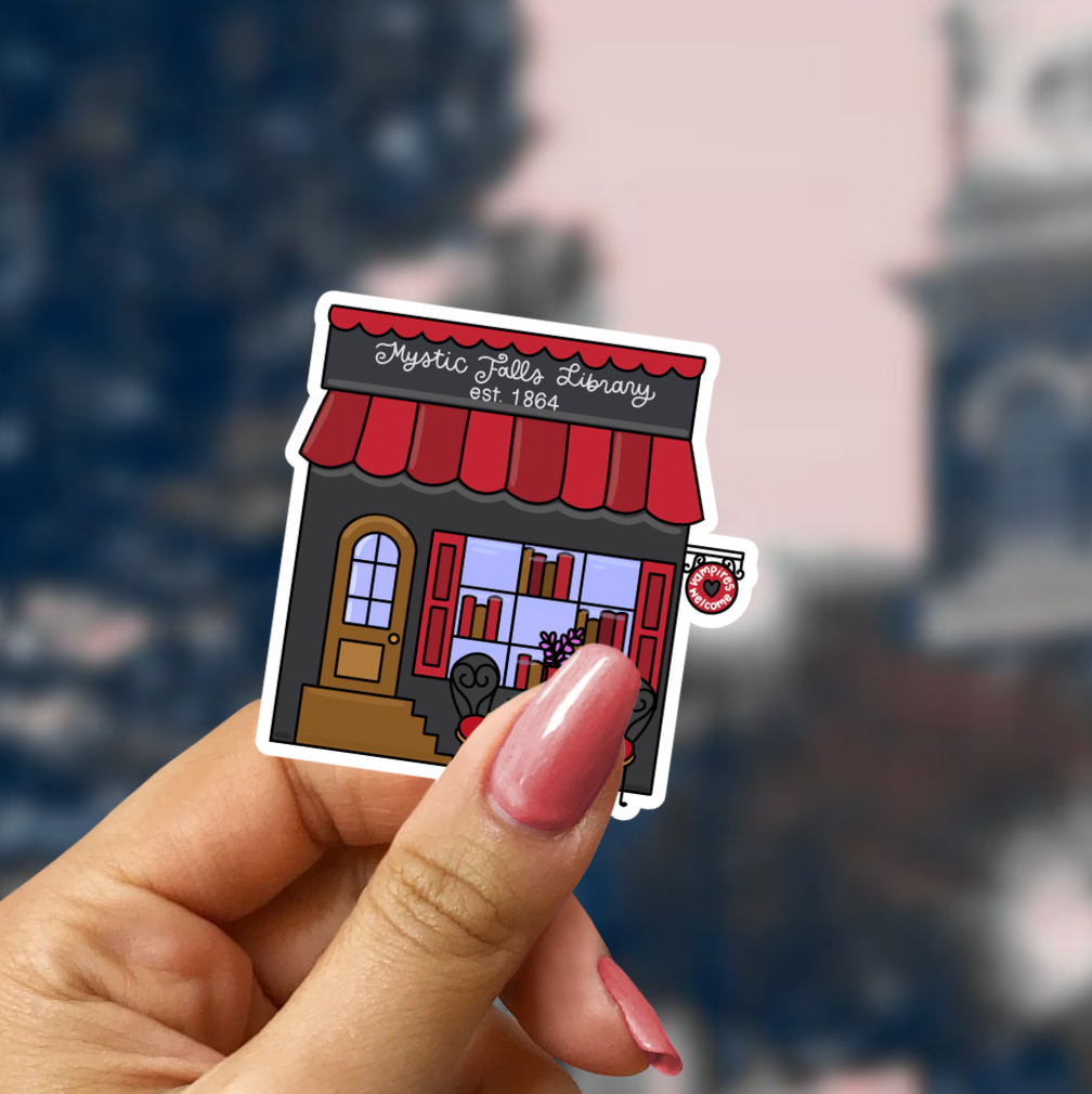 Mystic Falls Library Star Sparkle Sticker
