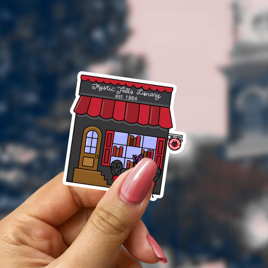 Mystic Falls Library Star Sparkle Sticker
