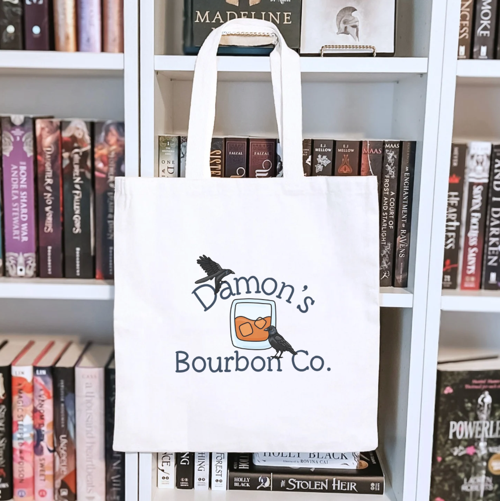 Damon's Bourbon Co. TVD Sublimated Canvas Tote Bag