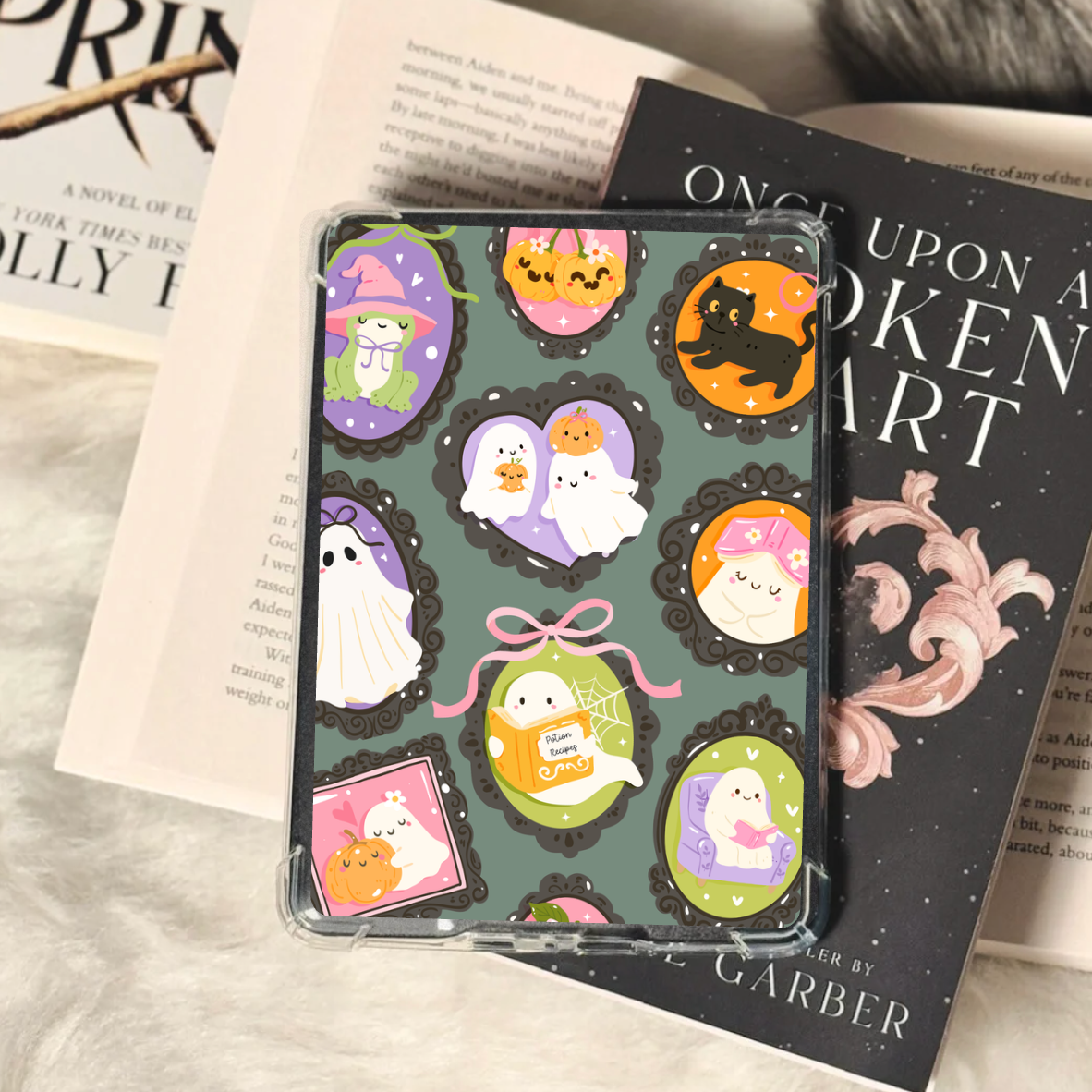 Cute Ghosts Portraits Inspired Kindle Insert - Three Sizes - Optional Lamination