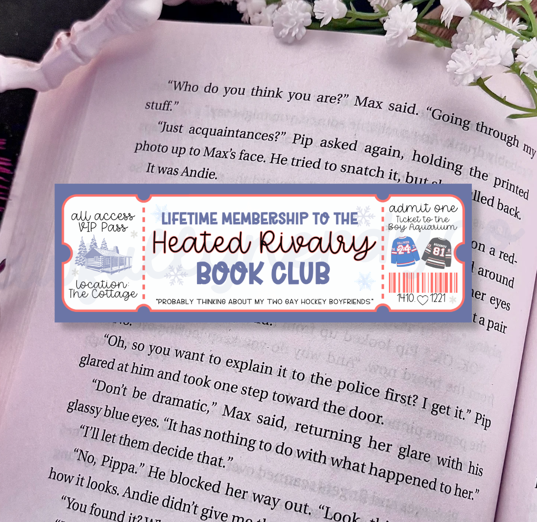 Heated Rivalry Book Club Bookmark