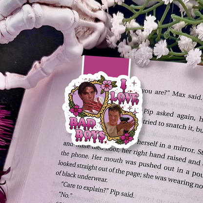 I Love Bad Boys Scream Inspired Magnetic Bookmark