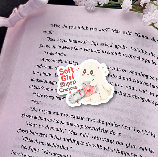 Soft Girl Sharp Choices Ghost 2.5-inch Sticker