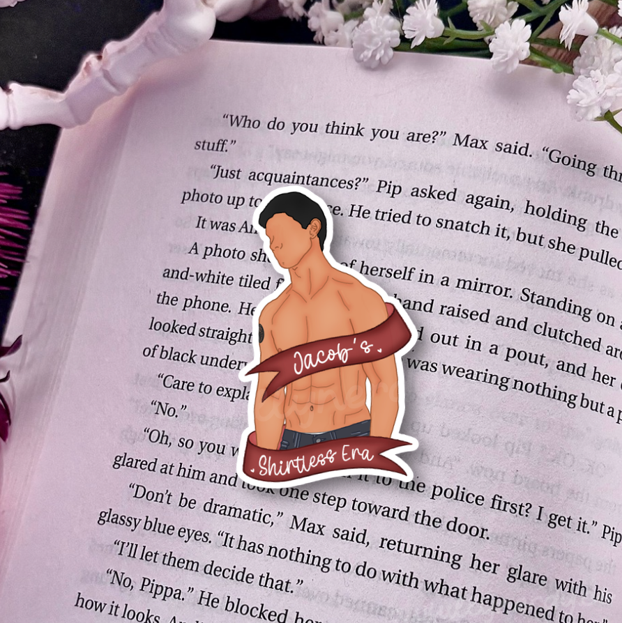 Jacob's Shirtless Era Sparkle Star Sticker