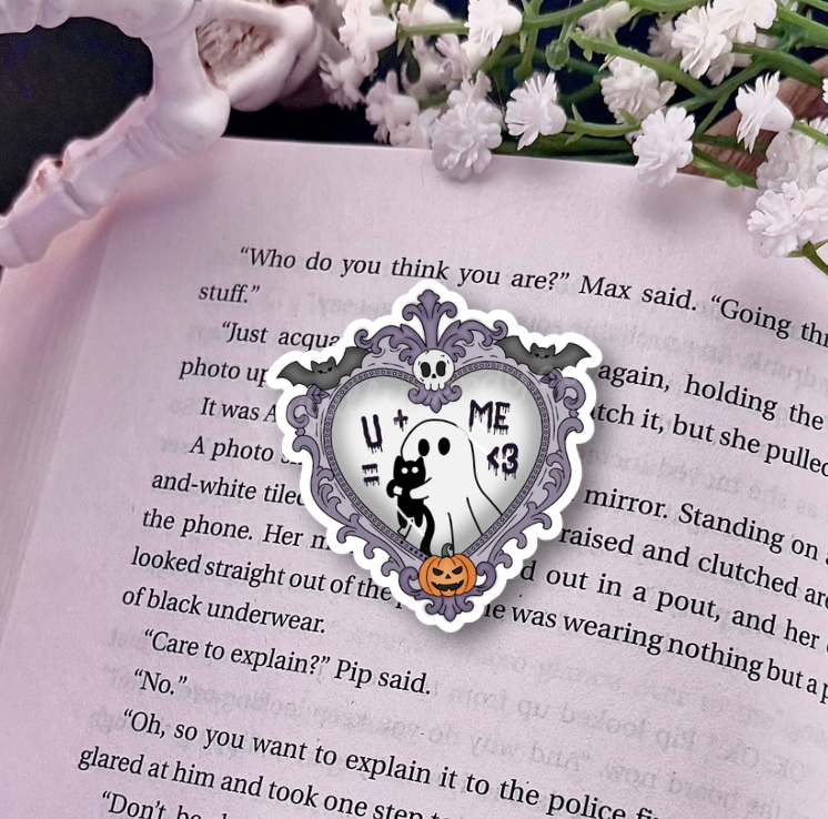 U + ME Ghost & Cat Forever Sticker