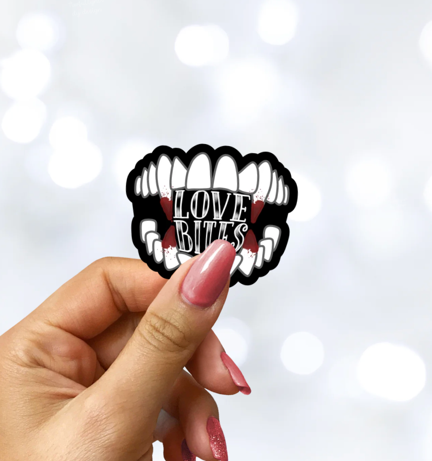 Love Bites Star Sparkle Sticker