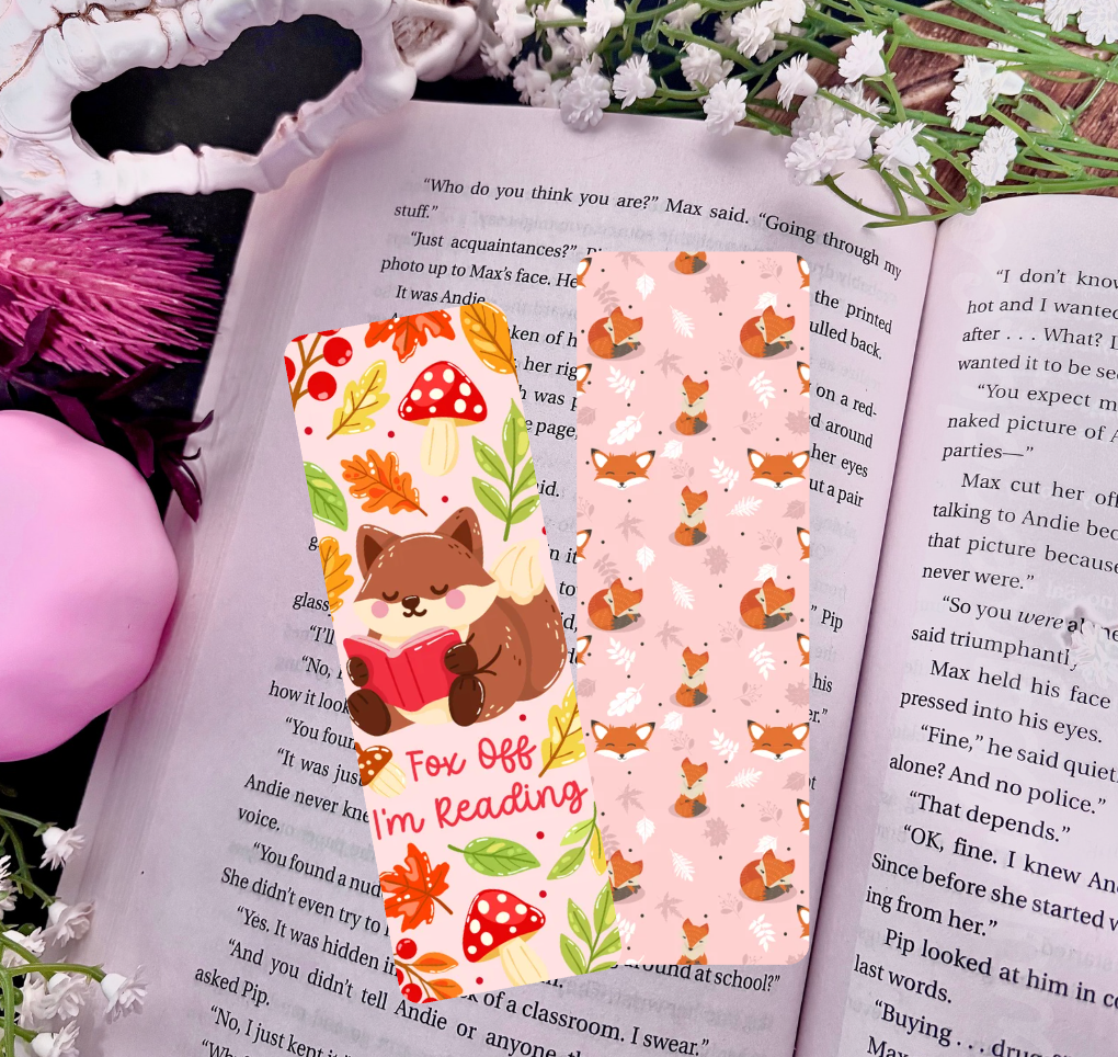 Fox Off I'm Reading Dual-Sided Cardstock Bookmark