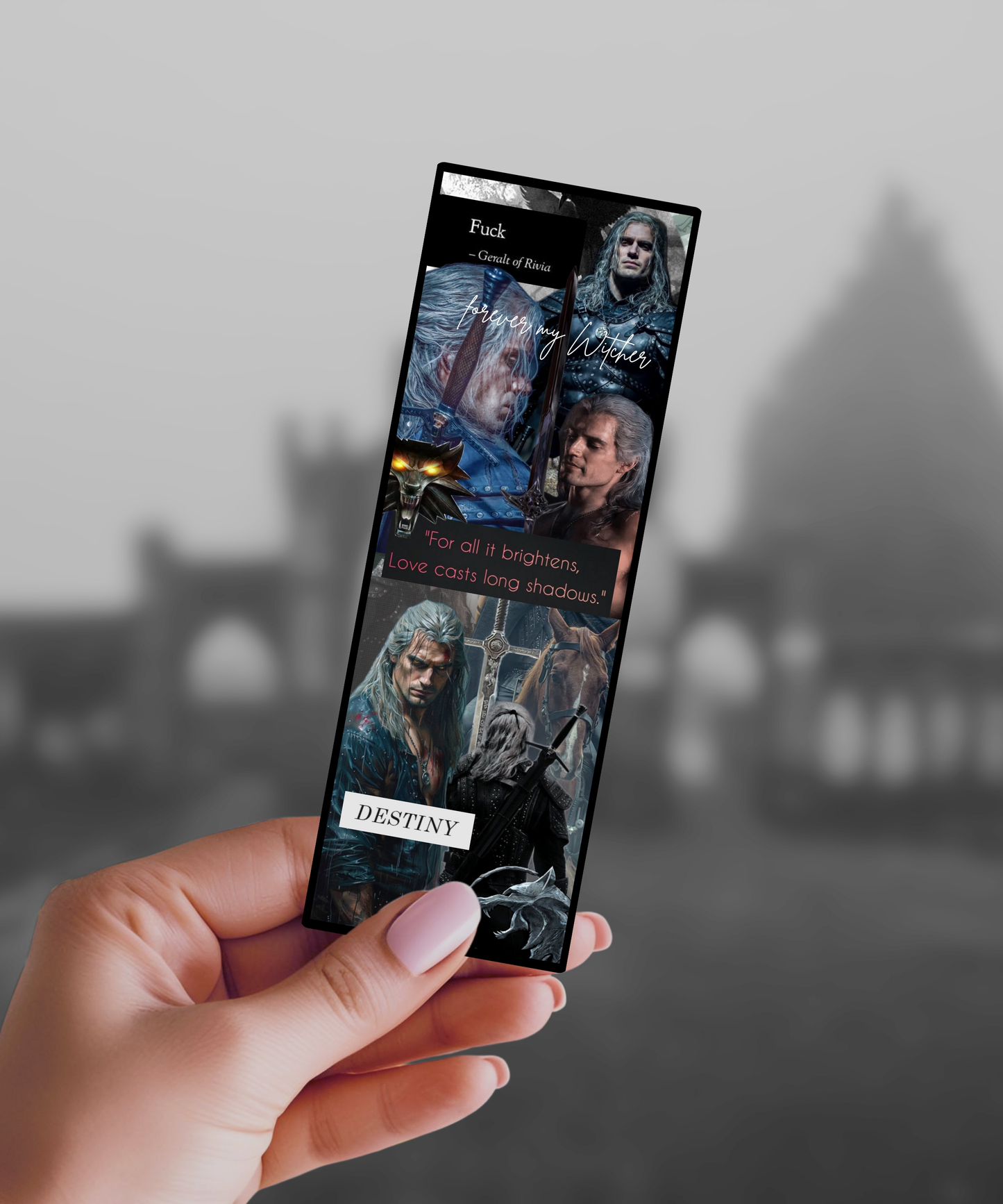 The True Witcher Inspired Bookmark - Sparkle Finish