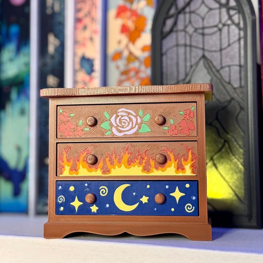 ACOTAR Painted Dresser Bookshelf Decor - Awfullynerdy.co
