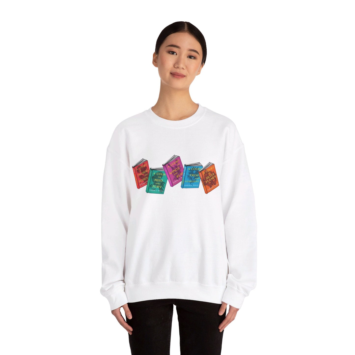 ACOTAR Series Books Crewneck Sweatshirt - Awfullynerdy.co