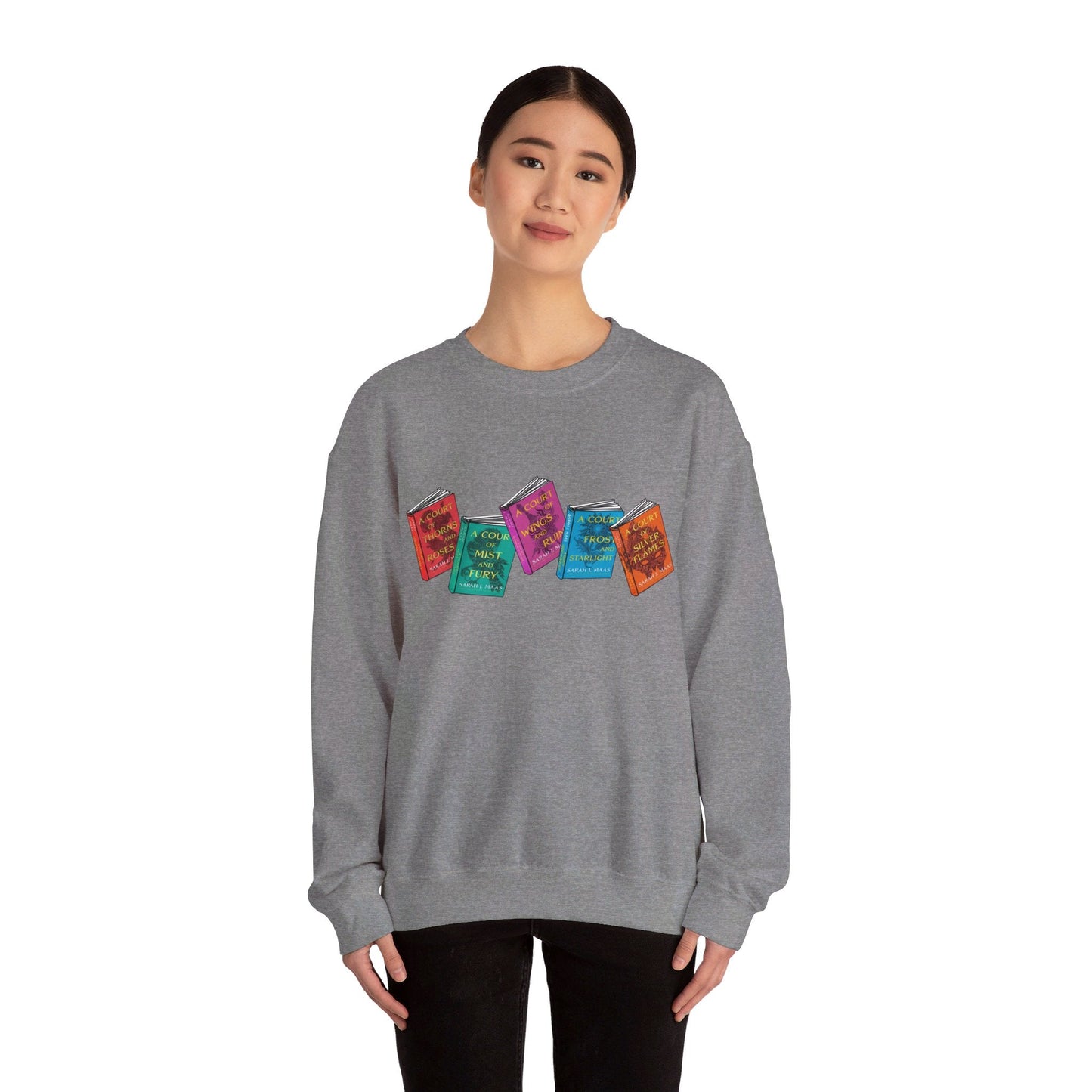 ACOTAR Series Books Crewneck Sweatshirt - Awfullynerdy.co