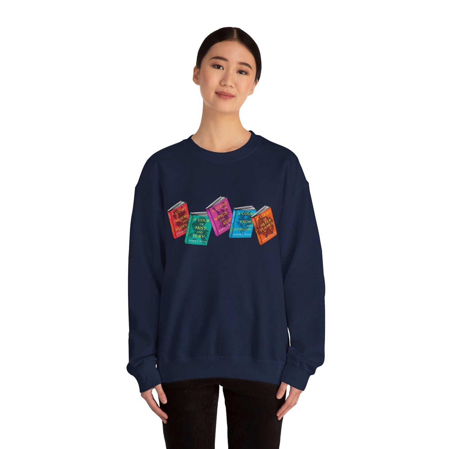 ACOTAR Series Books Crewneck Sweatshirt - Awfullynerdy.co