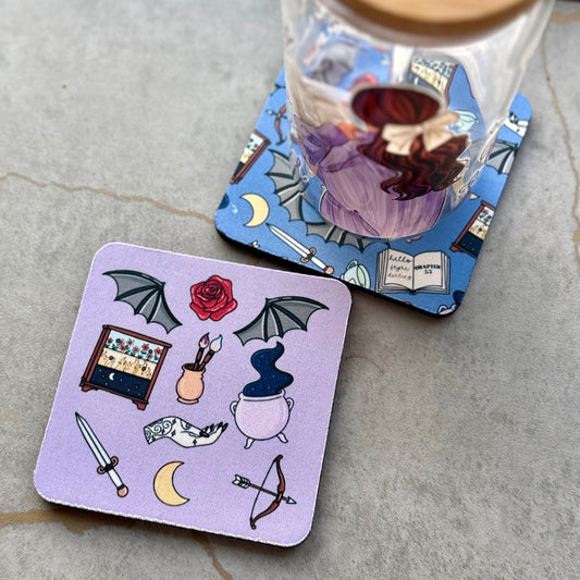 ACOTAR Symbol Coasters - Set of 2 - Awfullynerdy.co