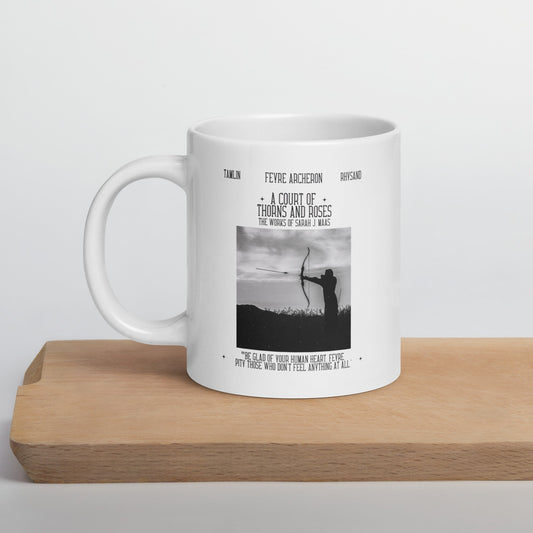 ACOTAR/ACOMAF Book Poster White glossy mug - Awfullynerdy.co