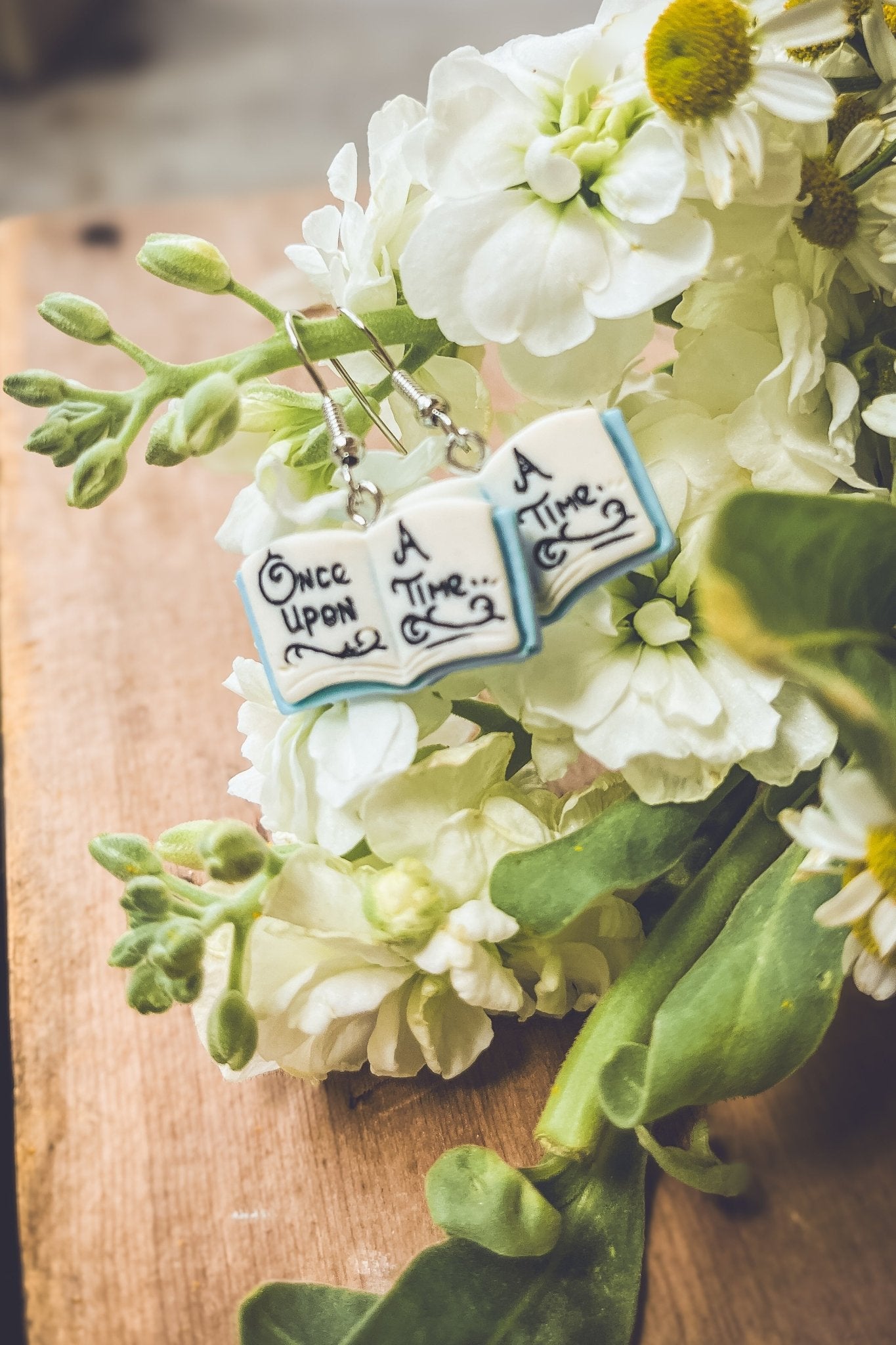 Adorable Fairy Tale Book Earrings - Awfullynerdy.co