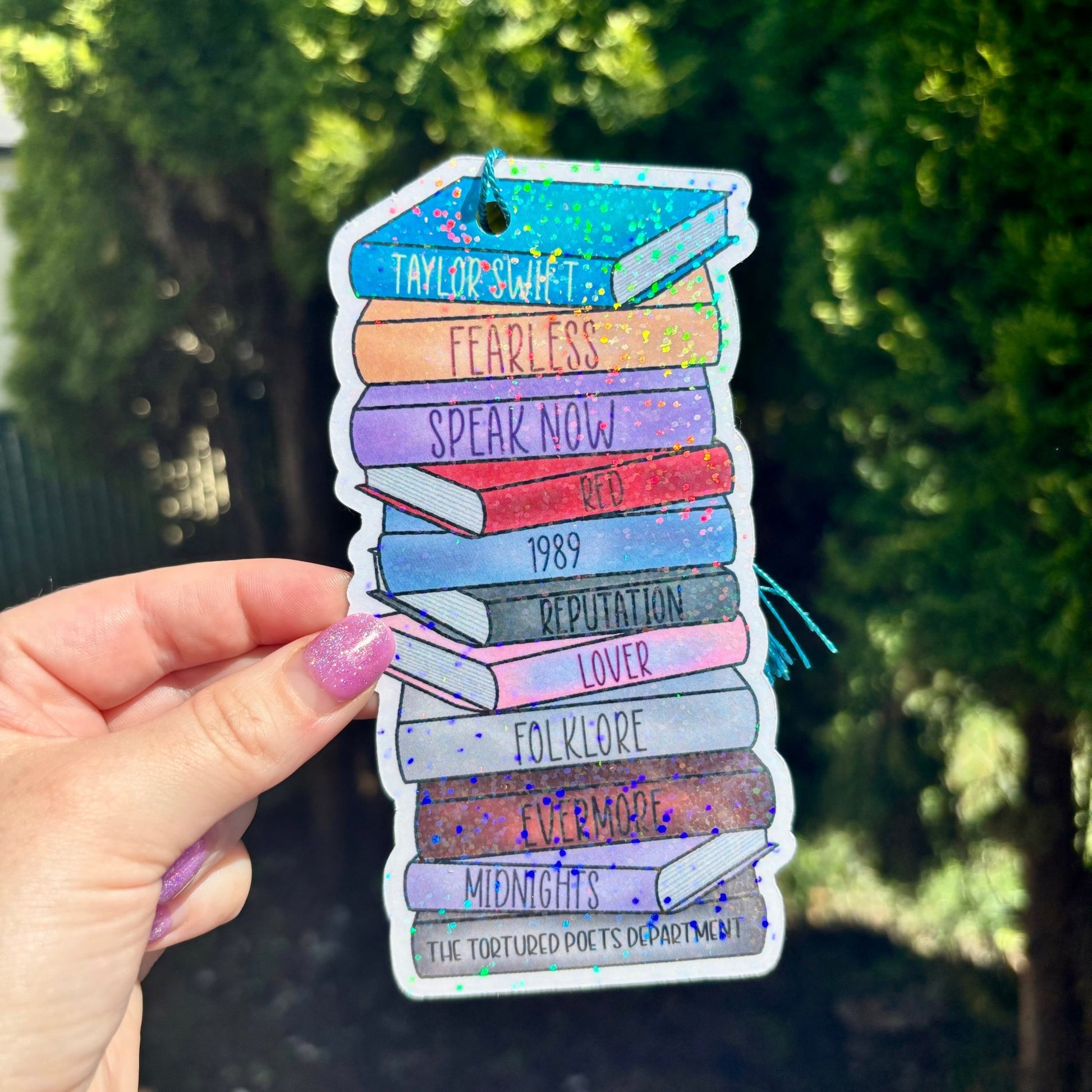 Albums as Books Cardstock Bookmark - Awfullynerdy.co