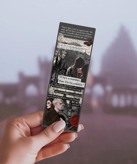 Alchemised Inspired Collage Cardstock Bookmark - Sparkle Finish - Awfullynerdy.co