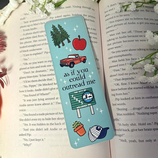 As If You Could Outread Me Dual - Sided Cardstock Bookmark - Awfullynerdy.co