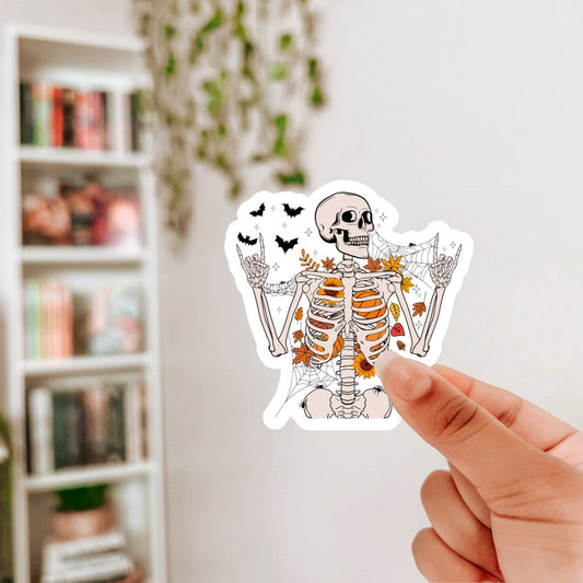 Autumn Ghost Spooky Season Sticker - Awfullynerdy.co