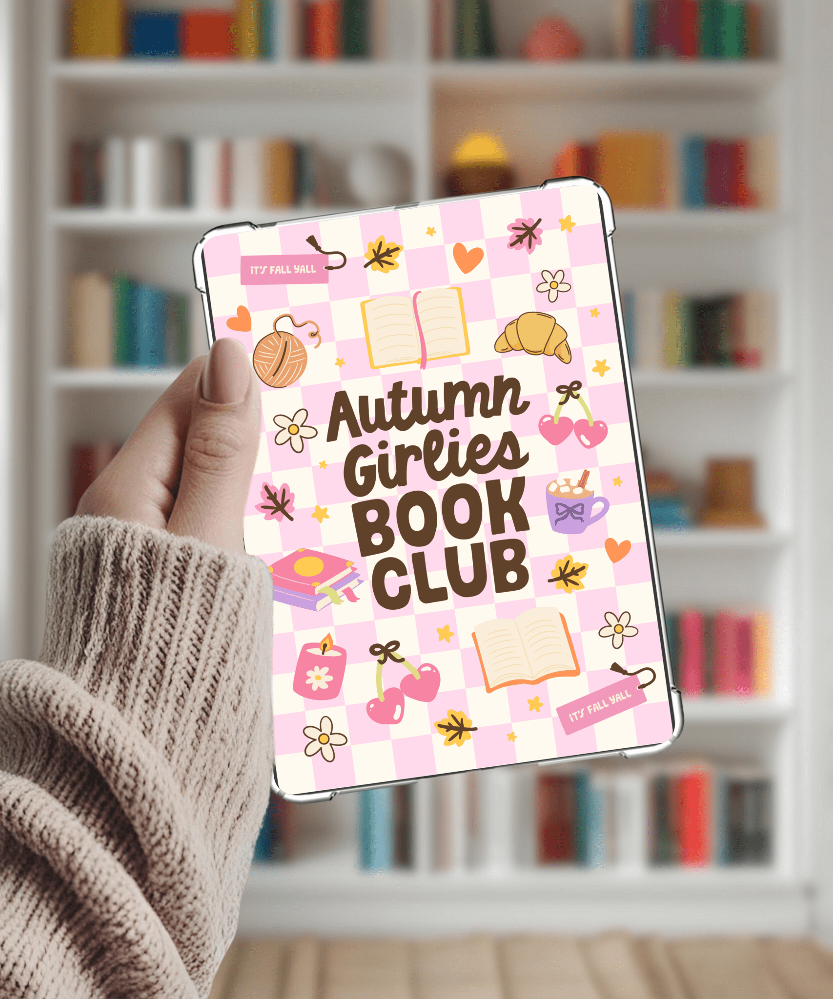 Autumn Girlies Book Club Kindle Paperwhite Insert - Awfullynerdy.co