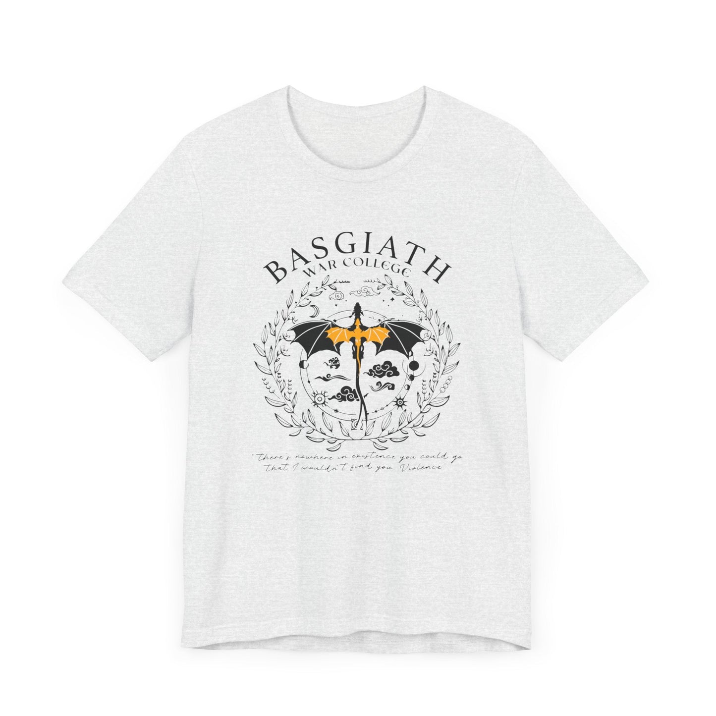 Basgiath War College Jersey Short Sleeve Cotton Tee - Awfullynerdy.co