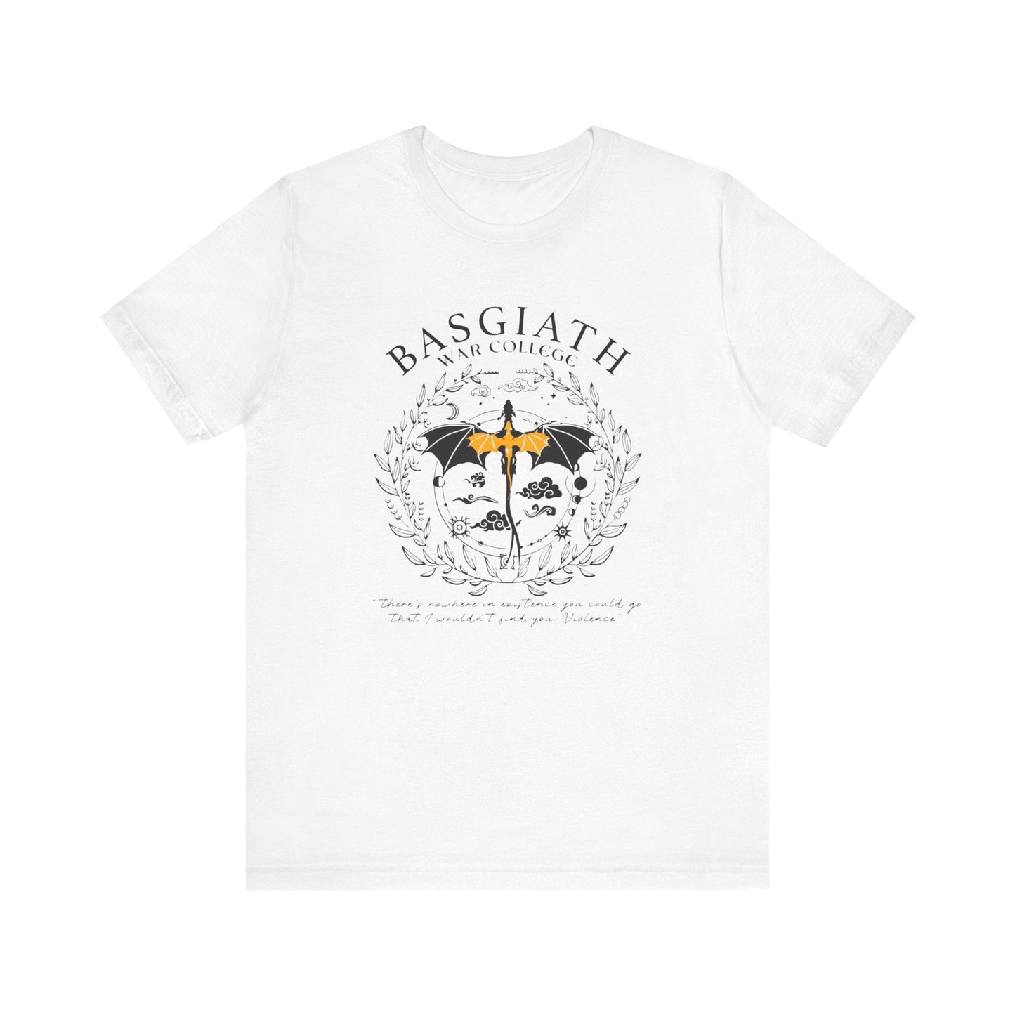 Basgiath War College Jersey Short Sleeve Cotton Tee - Awfullynerdy.co