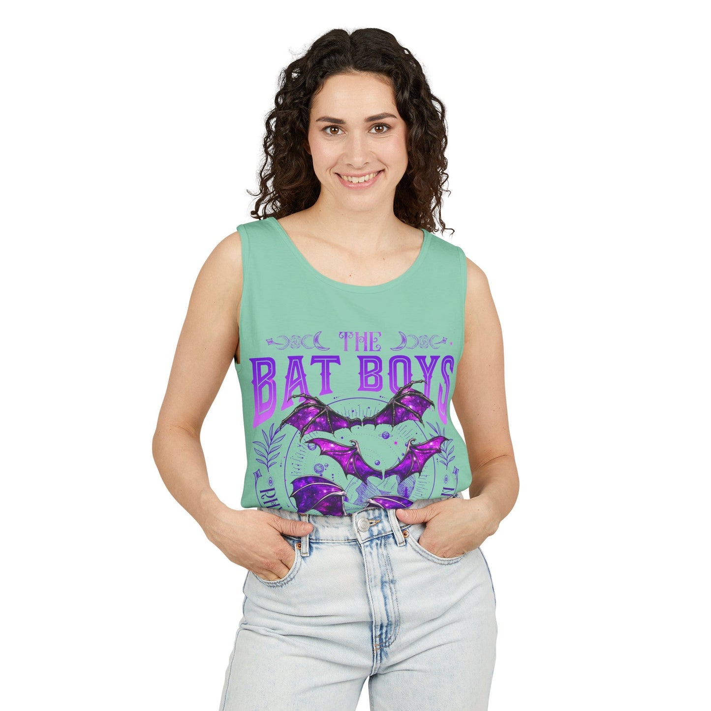 Bat Boys Comfort Colors Garment - Dyed Tank Top - Awfullynerdy.co