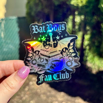 Bat Boys Fan Club Holographic Sticker - Awfullynerdy.co