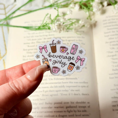 Beverage Girly 2 - inch Matte Sticker - Awfullynerdy.co