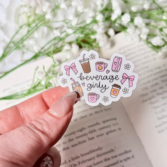 Beverage Girly 2 - inch Matte Sticker - Awfullynerdy.co