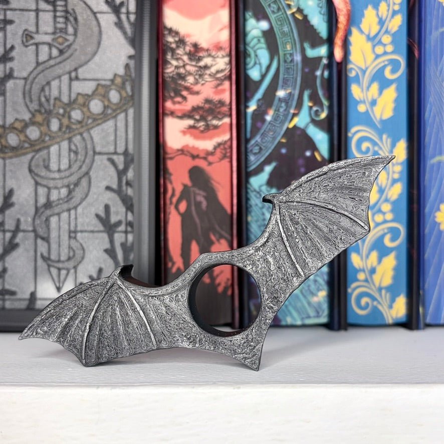 Black Wings 3d Printed Thumb Book Holder - Awfullynerdy.co