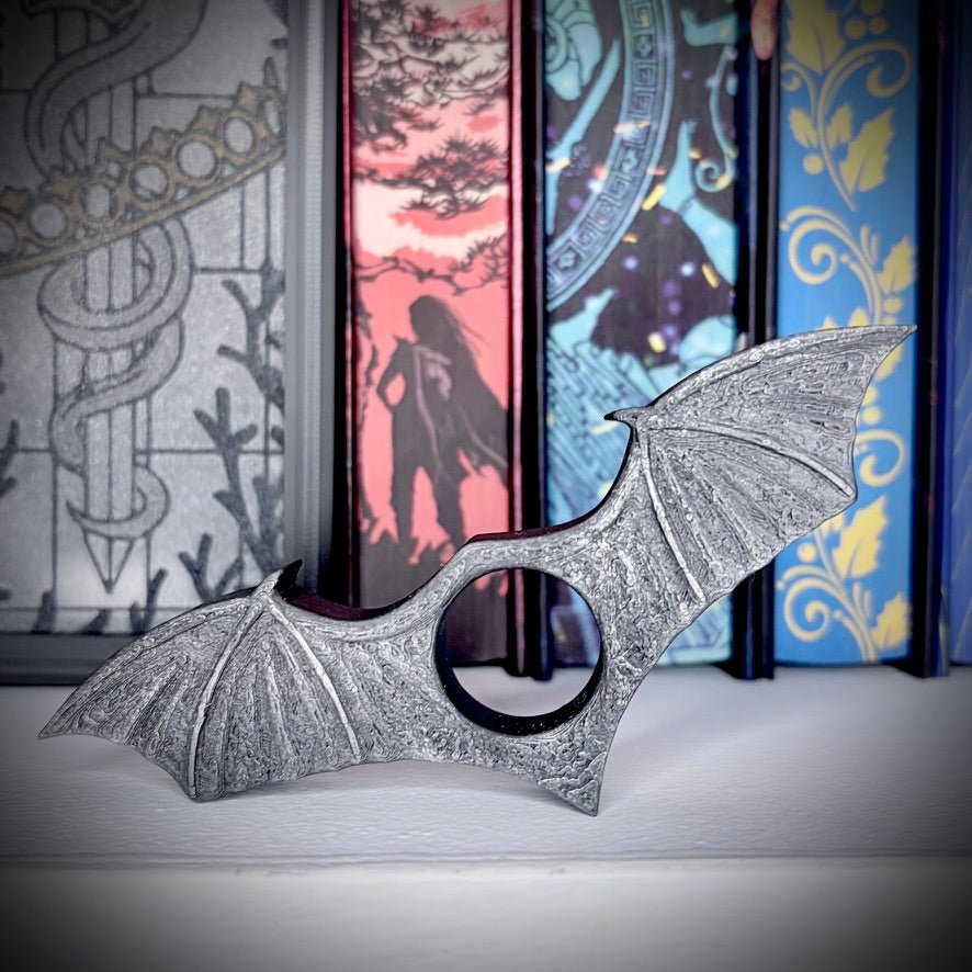 Black Wings 3d Printed Thumb Book Holder - Awfullynerdy.co