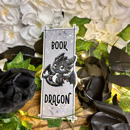 Book Dragon Cute Bookmark - Awfullynerdy.co