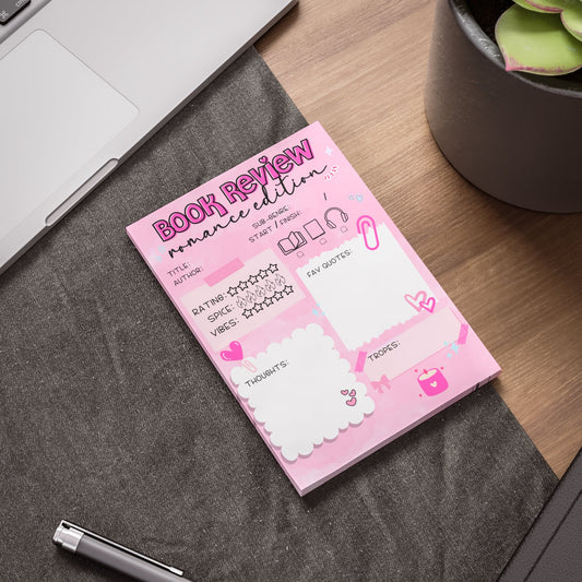 Book Review Sticky Notes - Notepads - Romance Edition - Awfullynerdy.co