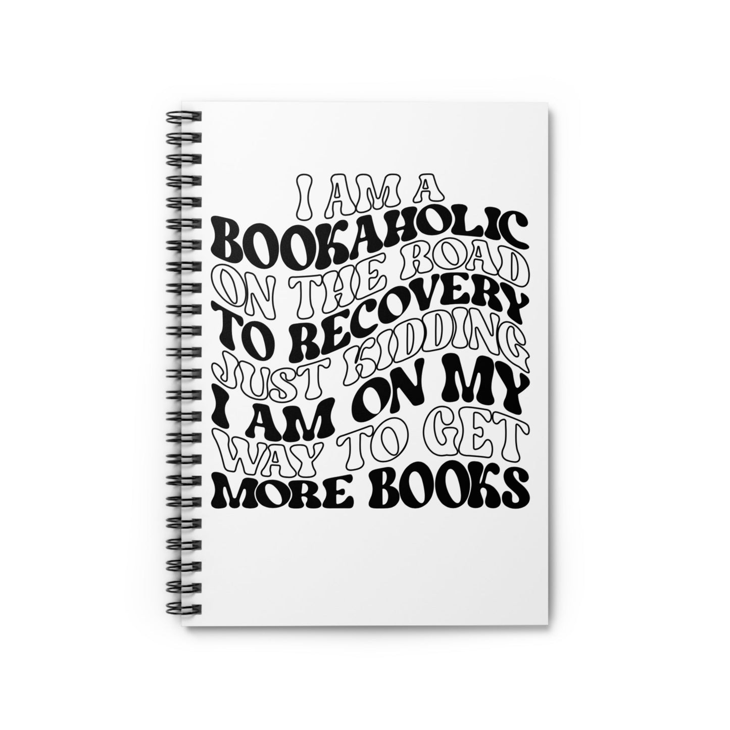 Bookaholic Spiral Notebook - Ruled Line - Awfullynerdy.co