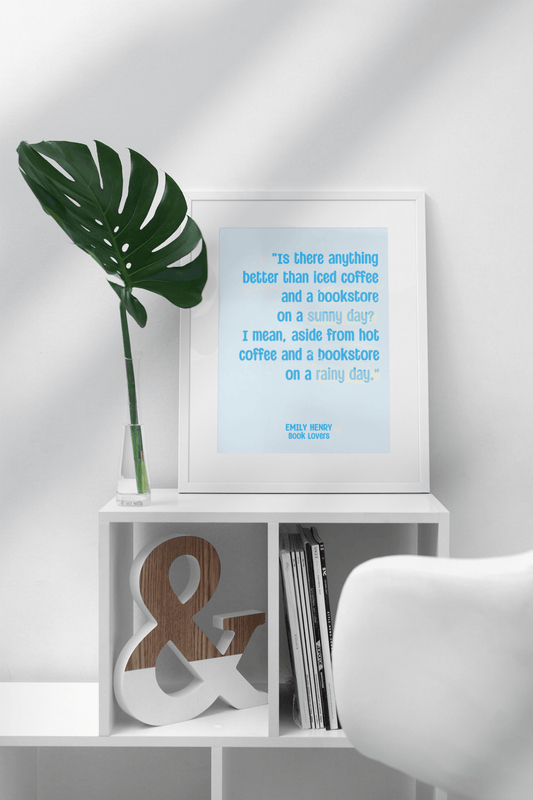 Bookish Quote Matte Vertical Poster - NO FRAME - Inspired by Book Lovers by Emily Henry - Awfullynerdy.co
