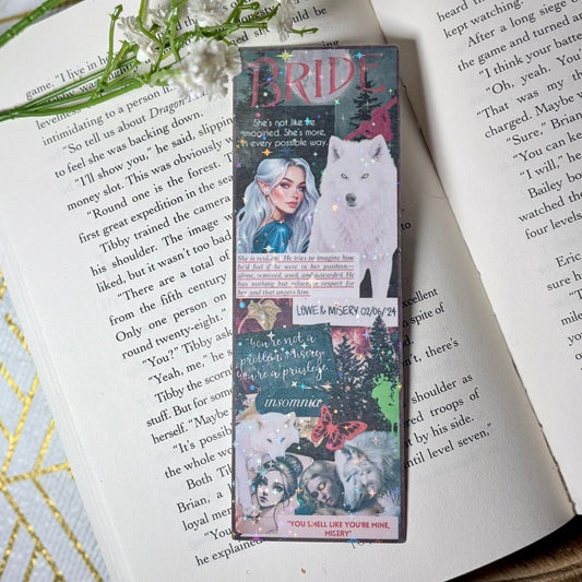 Bride Inspired Collage Bookmark - Awfullynerdy.co