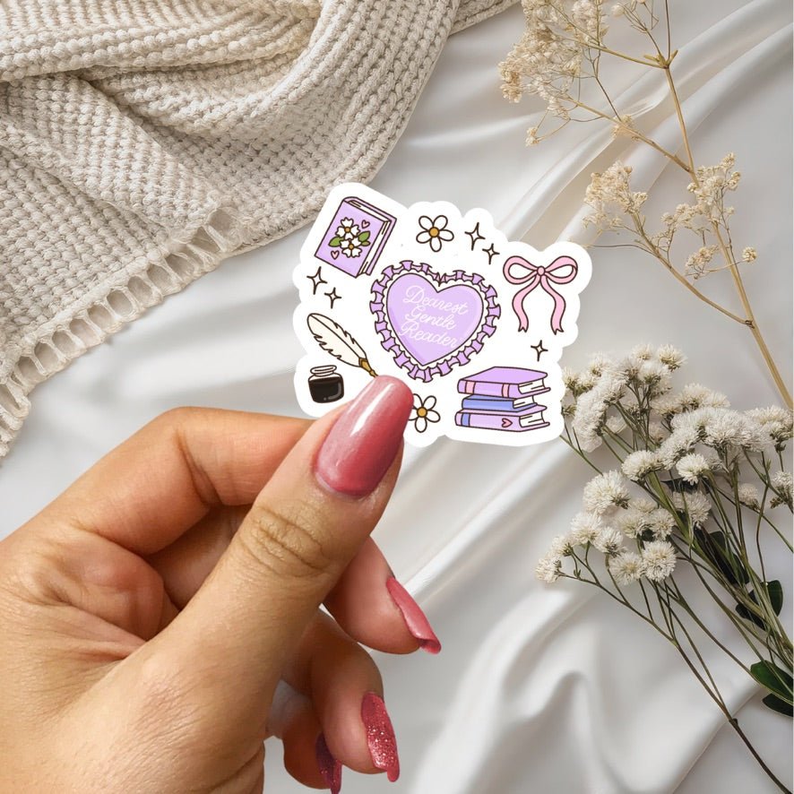 Bridgerton Inspired Dearest Gentle Reader Sticker - Awfullynerdy.co