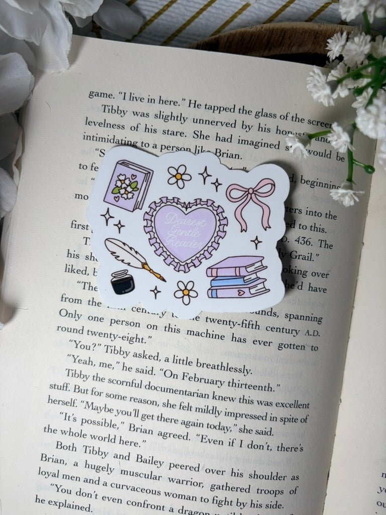 Bridgerton Inspired Dearest Gentle Reader Sticker - Awfullynerdy.co