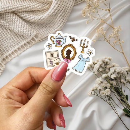 Bridgerton Inspired Lady Whistledown Sticker - Awfullynerdy.co