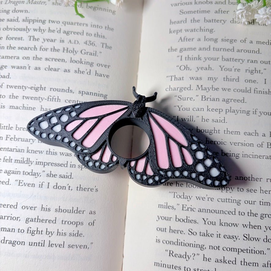 Butterfly 3d Printed Thumb Book Holder - Awfullynerdy.co