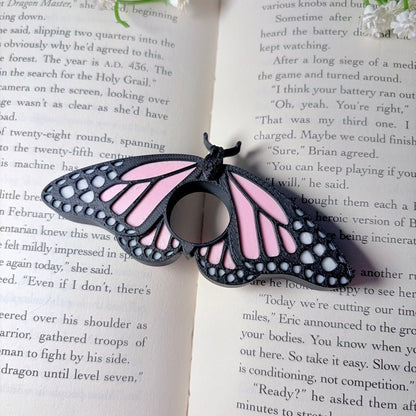 Butterfly 3d Printed Thumb Book Holder - Awfullynerdy.co