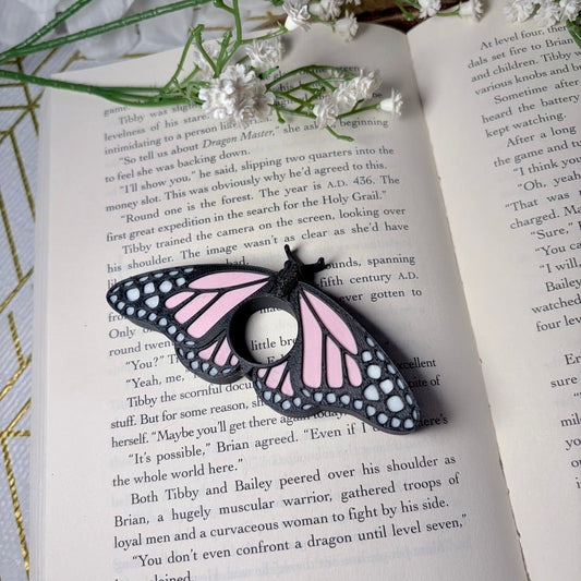 Butterfly 3d Printed Thumb Book Holder - Awfullynerdy.co