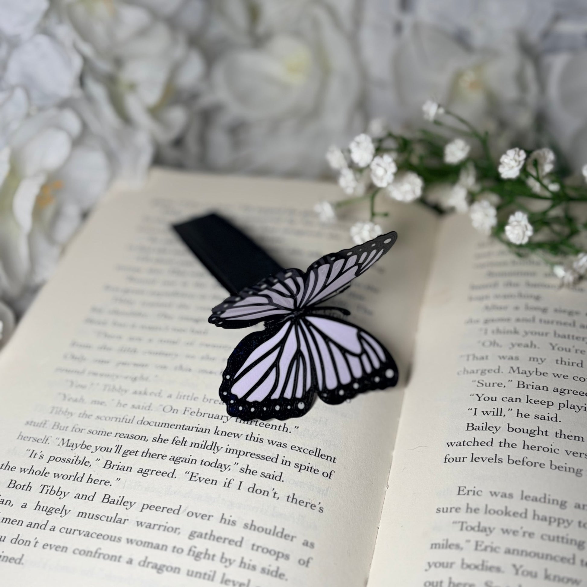 Butterfly Bookmark | 3D Printed Butterfly Bookmark | Sparkle Finish | Foldable Book Lover Gift - Awfullynerdy.co