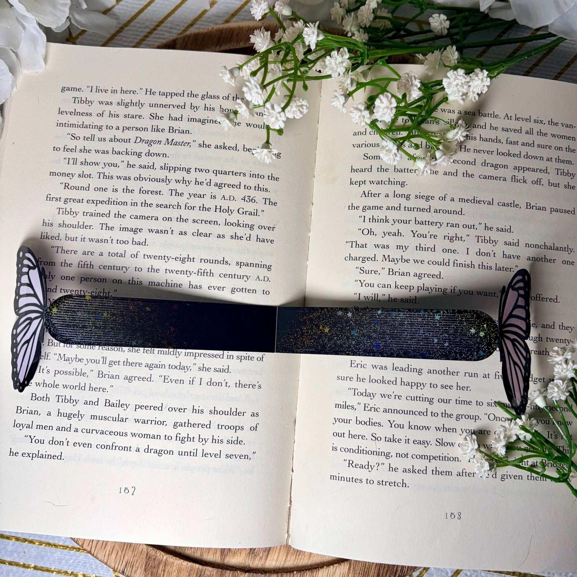 Butterfly Bookmark | 3D Printed Butterfly Bookmark | Sparkle Finish | Foldable Book Lover Gift - Awfullynerdy.co