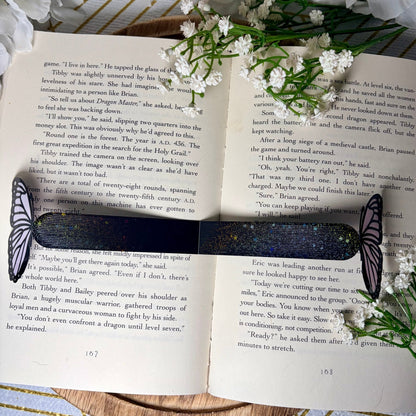 Butterfly Bookmark | 3D Printed Butterfly Bookmark | Sparkle Finish | Foldable Book Lover Gift - Awfullynerdy.co