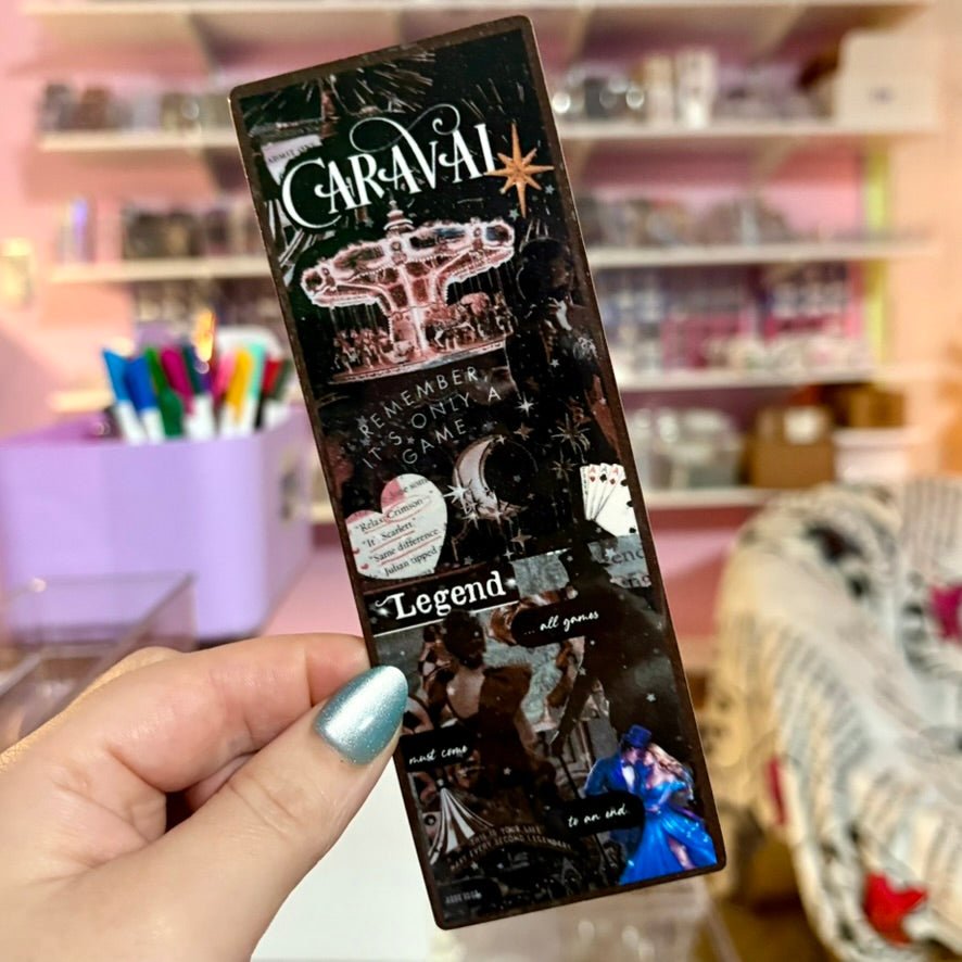 Caraval Inspired Collage Bookmark - Awfullynerdy.co